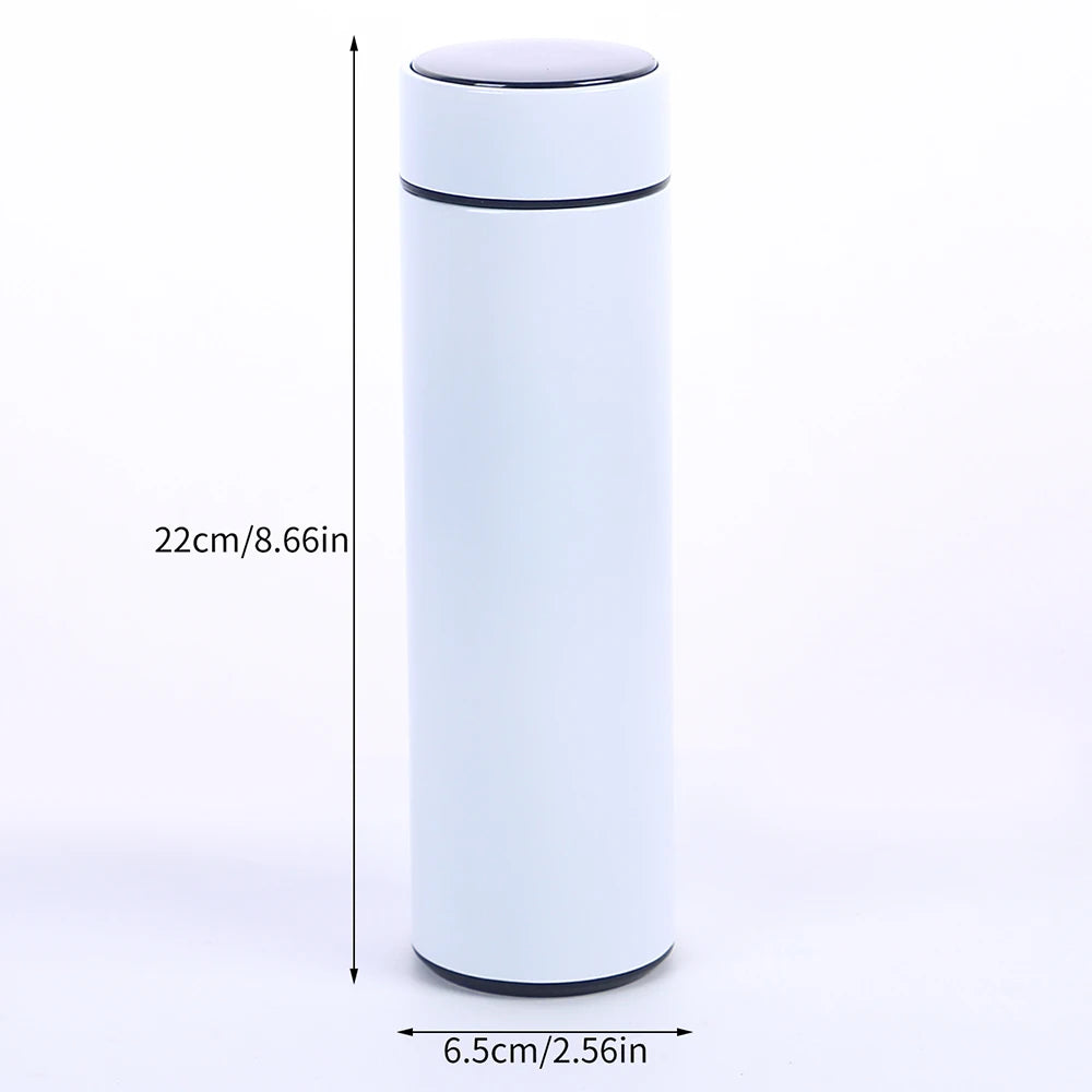 Smart Water Bottle with LED Temperature Display 500ML Stainless Steel Insulated Water Flask Tea Infuser Bottle