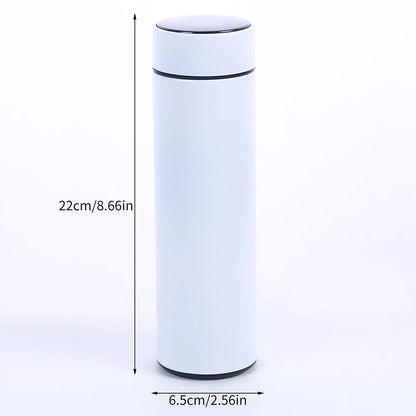 Smart Water Bottle with LED Temperature Display 500ML Stainless Steel Insulated Water Flask Tea Infuser Bottle